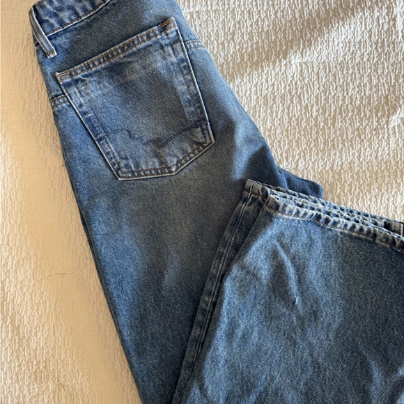 We The Free Blue Flare Wide Leg Jeans - Picture 4 of 5
